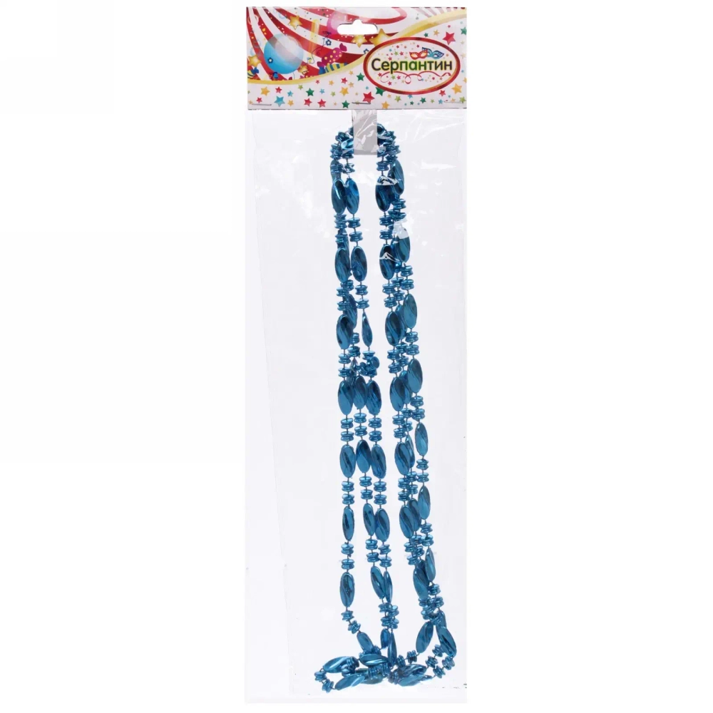 Бусы на ёлку 2м «Льдинка», Синий