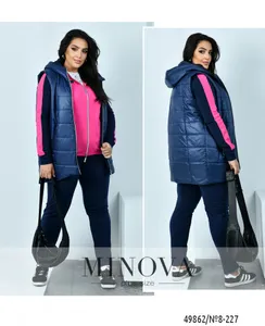 Костюм 8-227-малиновый-синий Minova