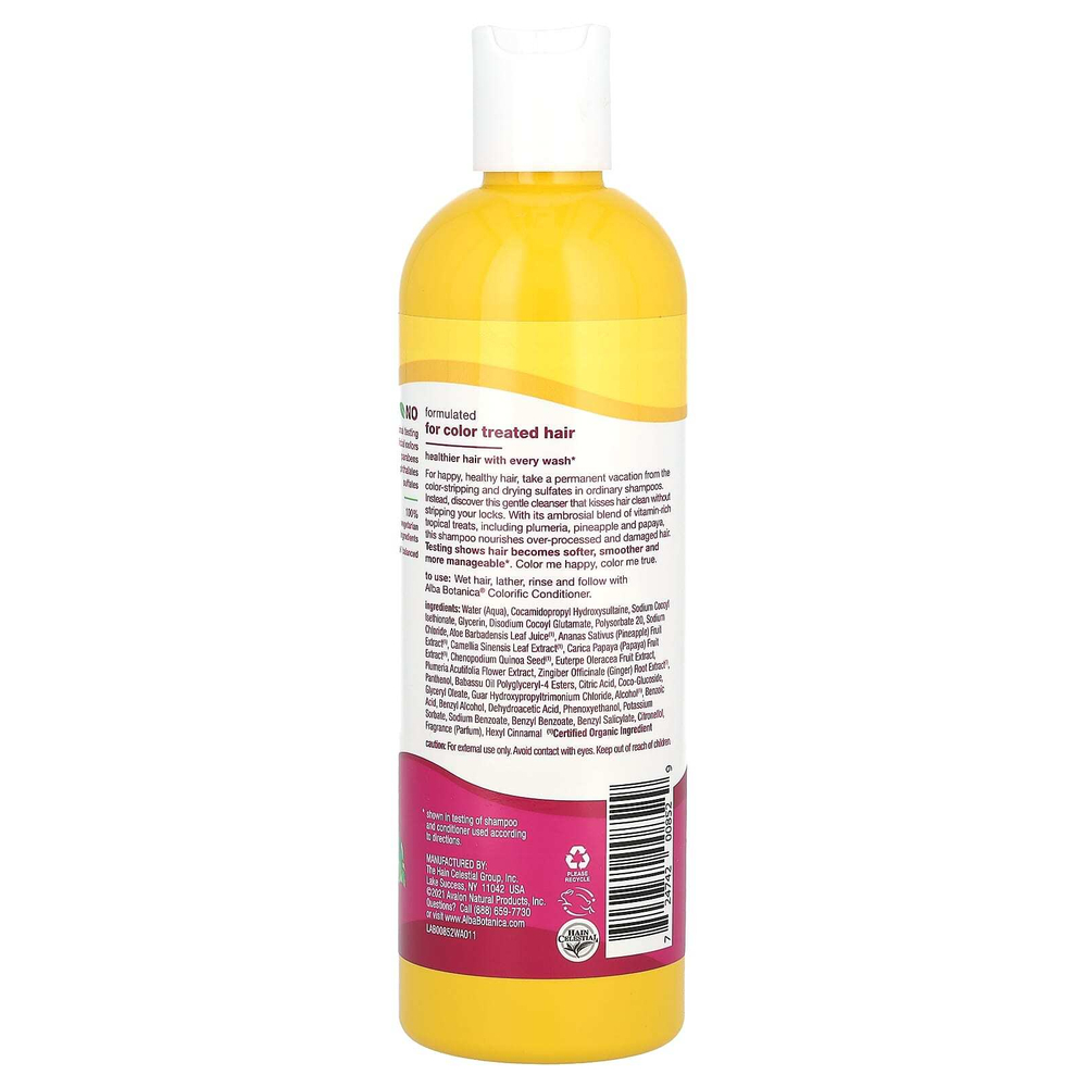 Alba Botanica, Гавайский шампунь, Colorific Plumeria, 355 мл (12 жидких унций)