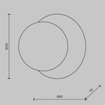 Настенный светодиодный светильник Maytoni Ambre MOD331WL-L3BS3K