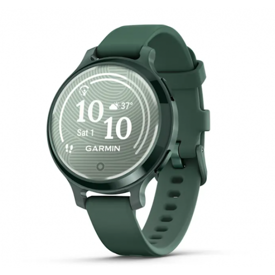 Умные часы Garmin Lily 2 Active цвета Jasper с зеленым силиконовым ремешком
