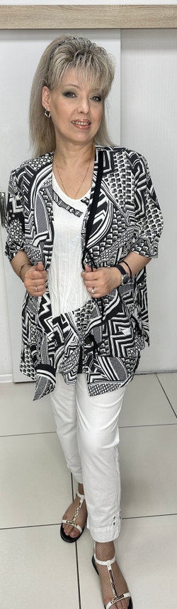 Летний комбинированный блузон