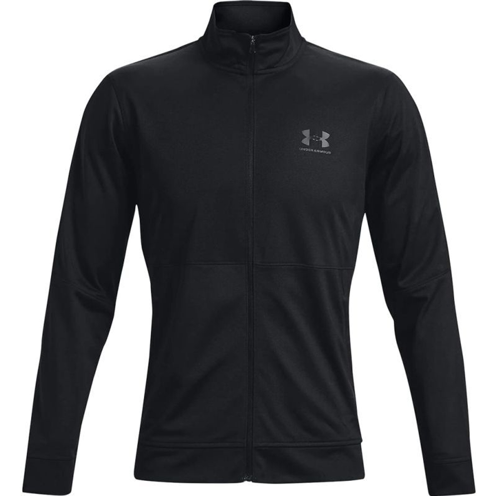 Мужская теннисная кофта Under Armour Men's UA Pique Track Jacket - черный