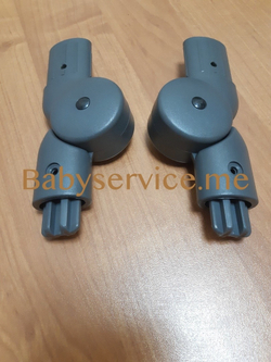 Шарнир ручки овал 30*40 овал 42*22 правое Серый