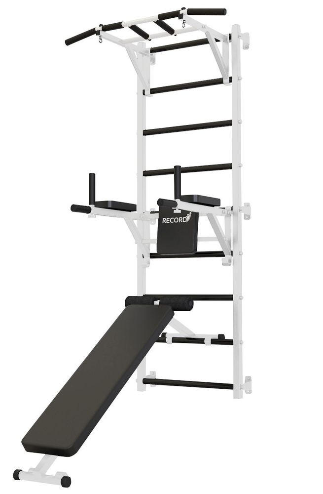 Шведская стенка Record X, без опоры, турник Классик, белый (X3)