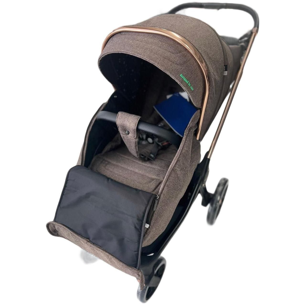 Прогулочная коляска Luxmom 788 / телескопическая ручка, коричневый цвет