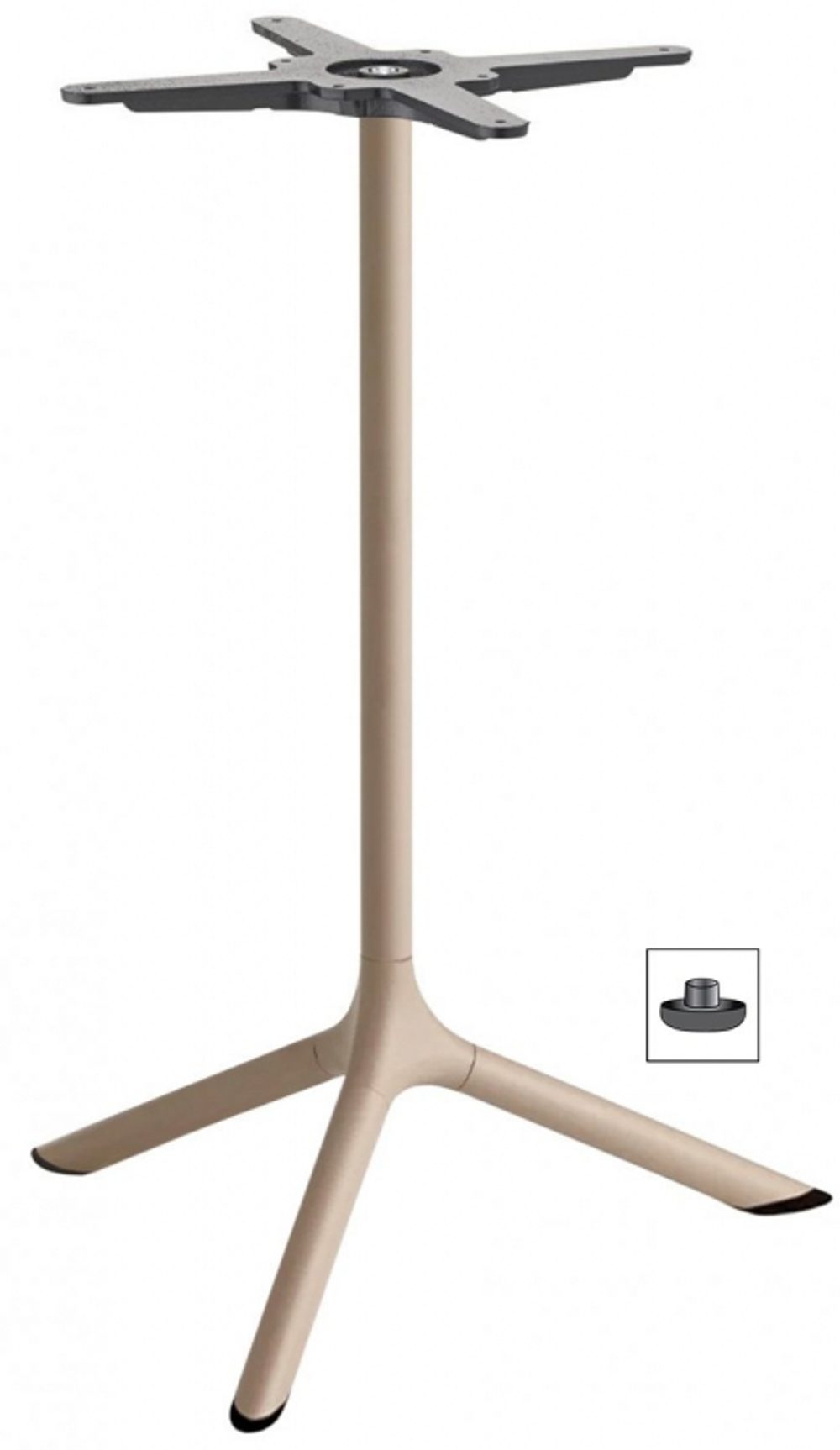 Стол ламинированный обеденный Scab Design Tripe, тортора, состаренный серый дуб