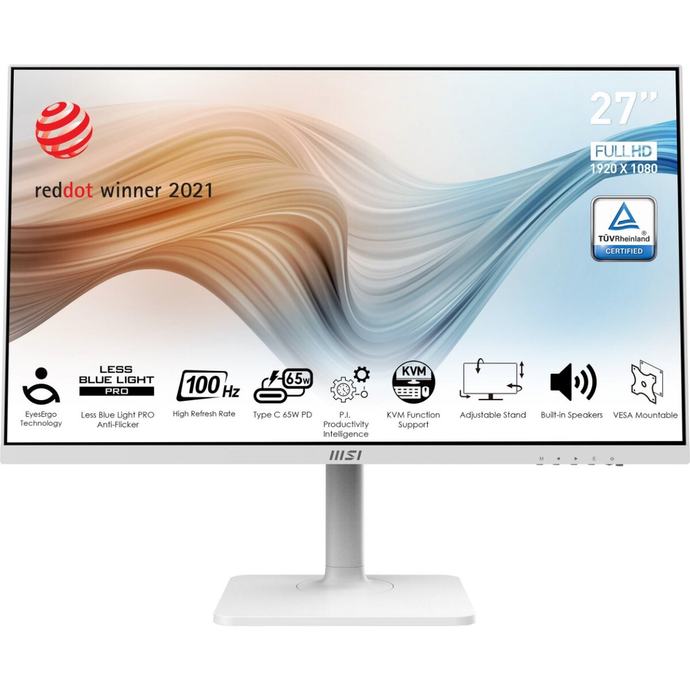Монитор MSI Modern MD272XPW 27" 16:9 FHD (1920x1080) IPS Flat, 1ms (MPRT), 100HZ, White