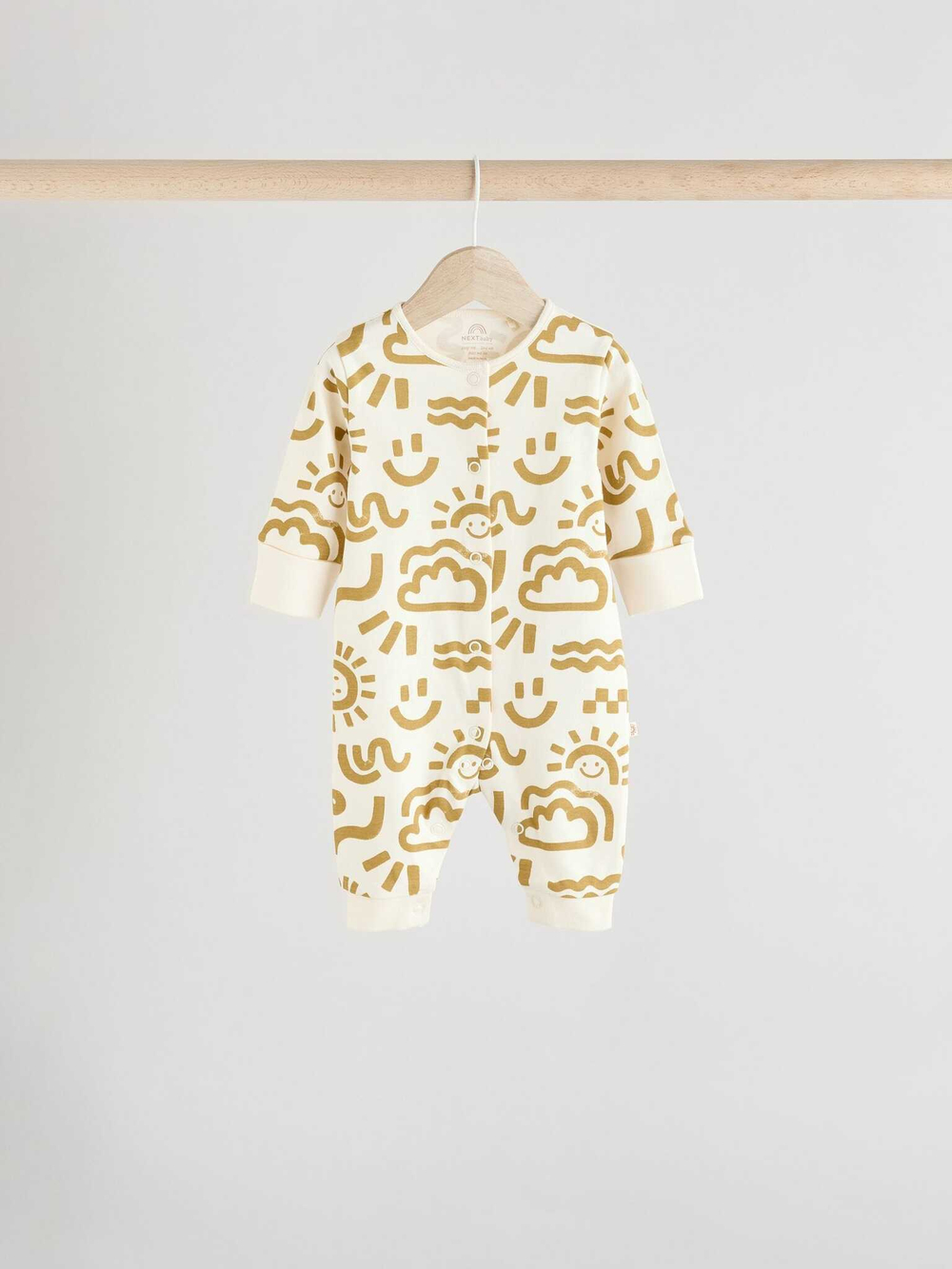 Комбинезон / Cлип для малышей Next E19-560, 4 шт., Бежевый