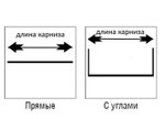 Карниз с багетной планкой из дерева "Парма" двухрядный, цвет вишня