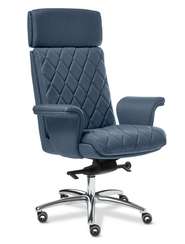 Кресло Split Z (A) chrome синяя ткань