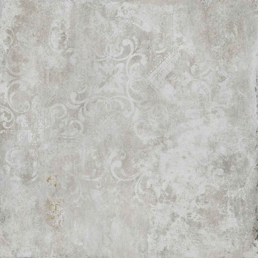 Керамогранит Alma Ceramica GFU6060TTM27R Totem 60x60 серый глазурованный матовый / противоскользящий под бетон / с орнаментом