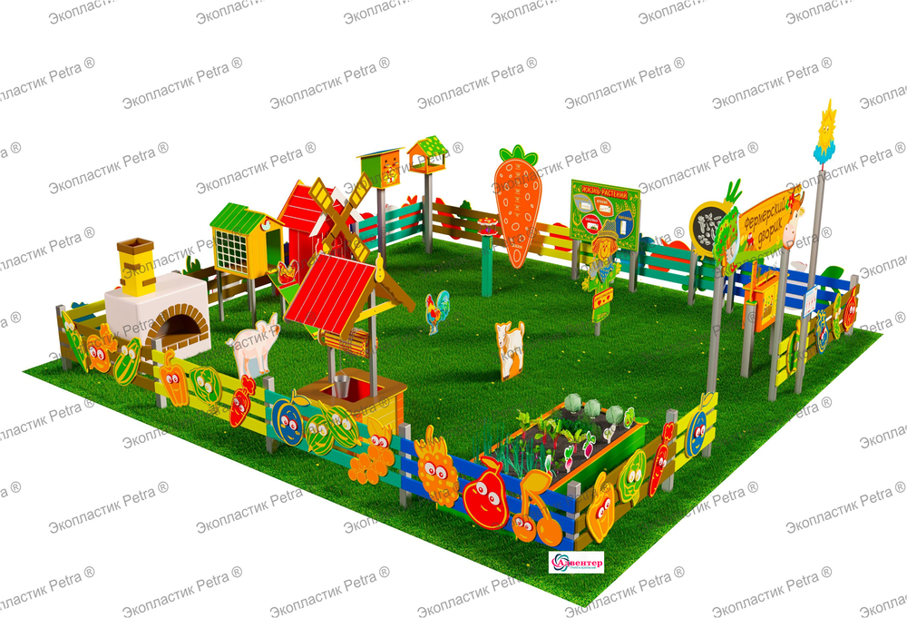 Игровая развивающая площадка Фермерский дворик Классик