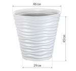 Кашпо ДЮНА D460мм 50л H 450мм