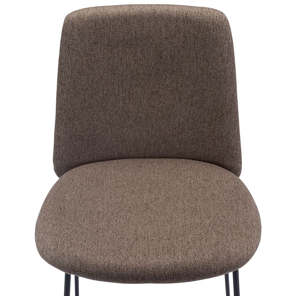 Стул барный Niels, рогожка, темно-коричневый