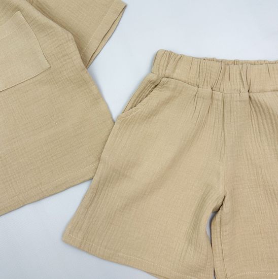 Комплект муслиновый, Бежевый