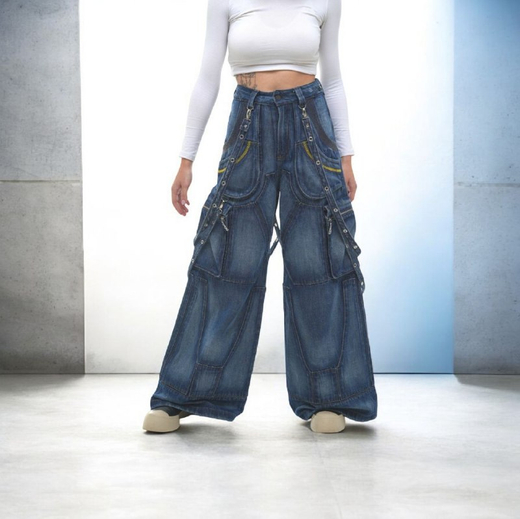 Брюки багги y2k широкие