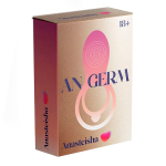 Сливовое двойное эрекционное виброкольцо 3см и 5см Anasteisha Germ AN015