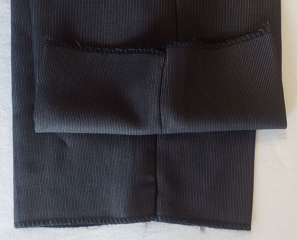 Брюки мужские классические со стрелками чёрные костюмные в рубчик 64