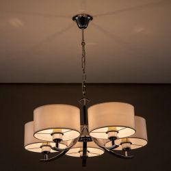 Citilux Эвита CL466150 Люстра подвесная с белыми абажурами