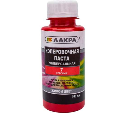 Колер Лакра 0,1л красный