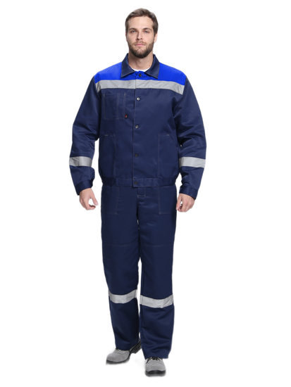 Костюм "Лигор-2" СОП полукомбинезон (т.синий/василек)