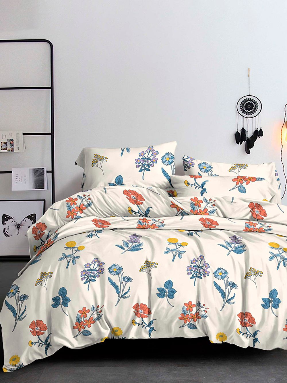 Простынь на резинке полисатин Simple House "Anson" 140x200 см