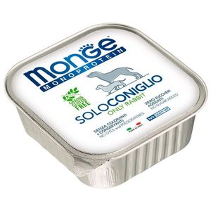 Влажный корм Monge Dog Monoprotein для собак, паштет из кролика, консервы 150 г