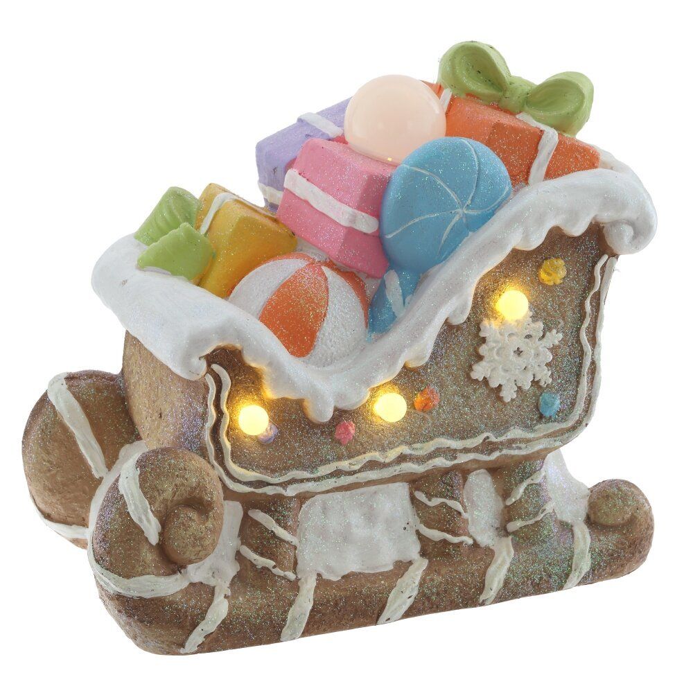 GAEM Фигрка декоративная "Сани" с подсветкой (АААх3, н/п), L38 W22 H35 см