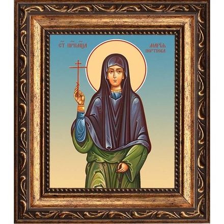 Мария Портнова преподобномученица. Икона на холсте.