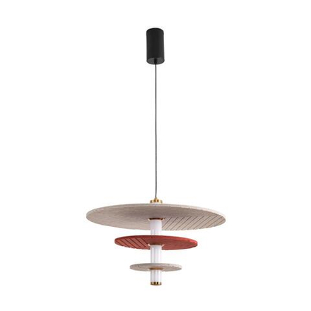 8296/11AL LEDIO LN26 365 черный/бежевый/бурый, металл/фетр/акрил Подвес LED 11W 3000K 220V FELTA