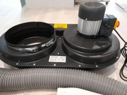 Стружкоотсос REALREZ FM200/220В / Промышленный пылесос для уборки древесных стружек 550 Вт / Вытяжка для стружки и опилок со шлангом