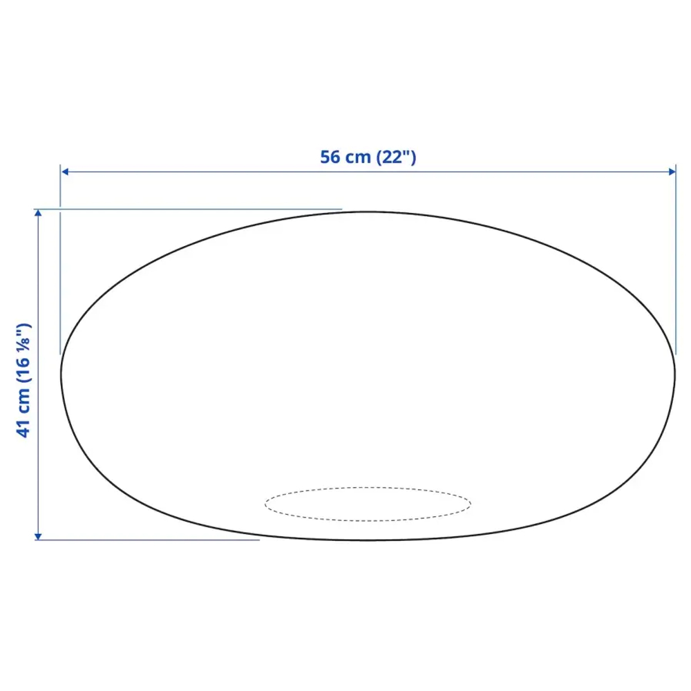 Пуф - IKEA SANDARED/САНДАРЕД/САНДАРЭД ИКЕА, 41х56 см, серый