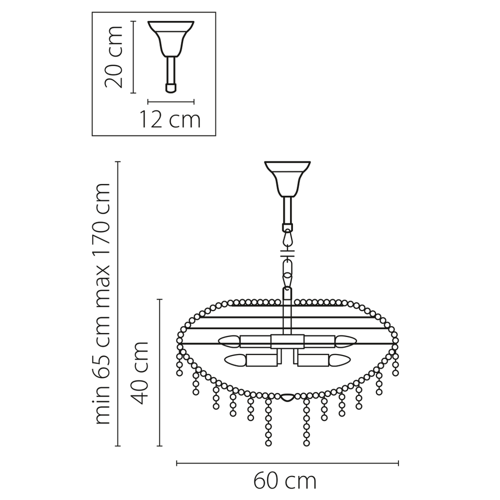 Подвесная люстра Classic Lightstar Premium 700150