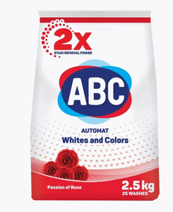 СТИРАЛЬНЫЙ ПОРОШОК ABC РОЗА 2.5КГ