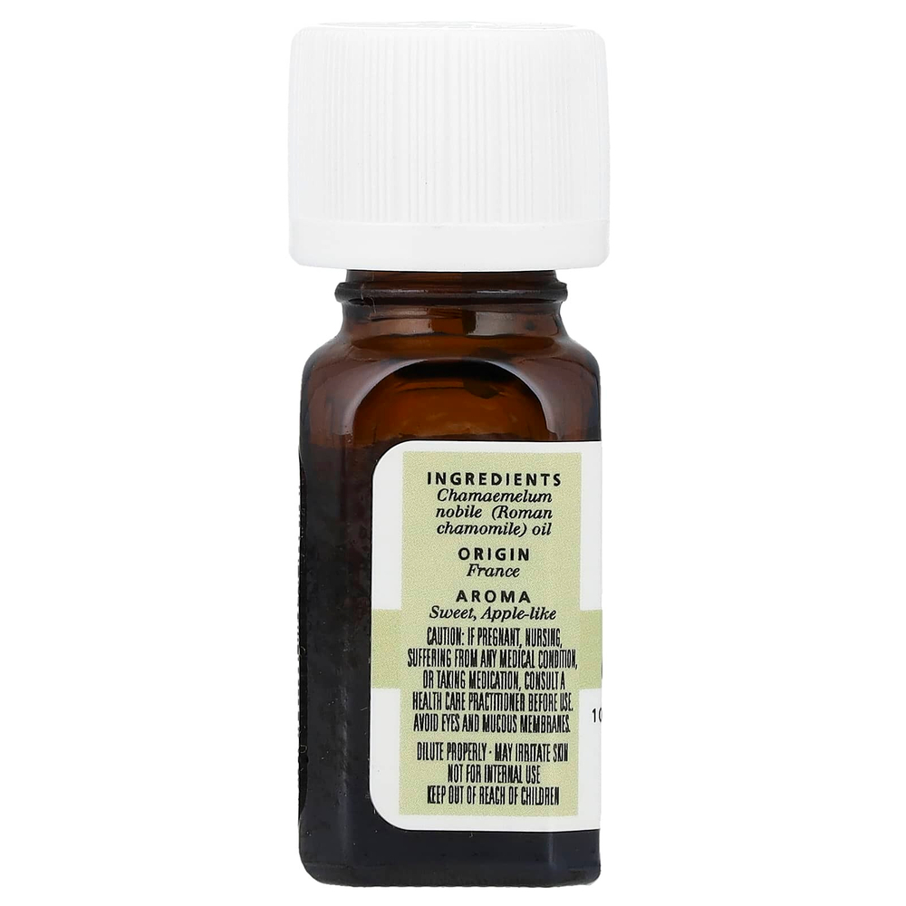Aura Cacia, 100% чистое эфирное масло, римская ромашка, 3,7 мл (0,125 жидк. унц.)