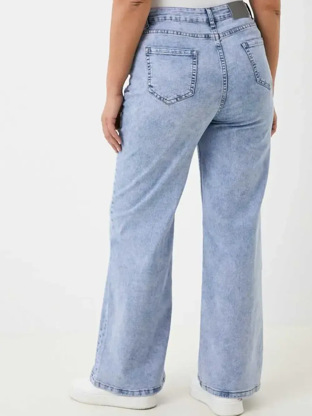 Джинсы палаццо широкие