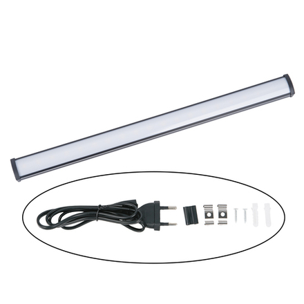 ULI-Q951 6W-4000K IP20 BLACK Светильник линейный светодиодный аналог Т5. 230В. Кабель 0.9м с вилкой и крепление в-к. Белый свет 4000K. Корпус черный. TM Volpe