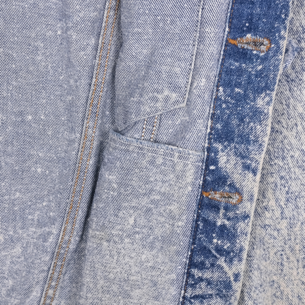 Редкая винтажная джинсовка Levi's с acid washed окраской, S свободный