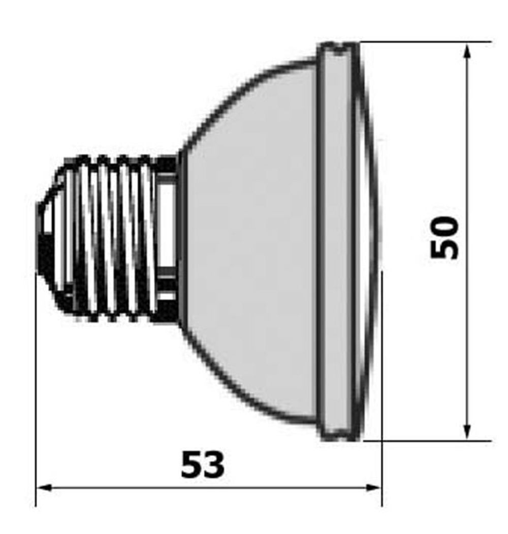 Лампа светодиодная 3W 30L R50 E27 - цвет в ассортименте