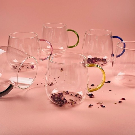 Lenardi 160-264 Набор из 6 кружек 320 мл в под.уп.(х12)Стекло