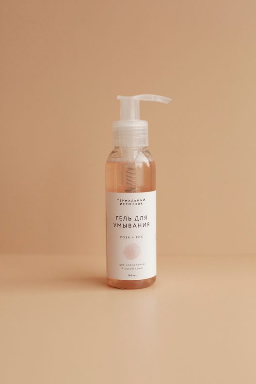 Гель для умывания РОЗА + РИС, 100 мл / Termaly