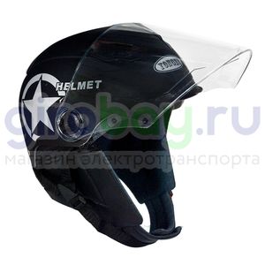 Шлем открытый Helmet NEW (Черный)