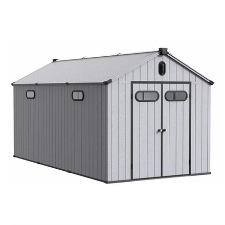 Пластиковый сарай Black Fox Summit 8x16 light grey