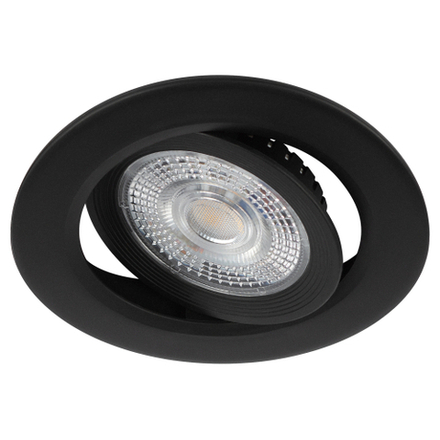 Светильник светодиодный встраиваемый ЭРА KL LED 25A-5 3K BK 5Вт 3000К круглый поворотный черный