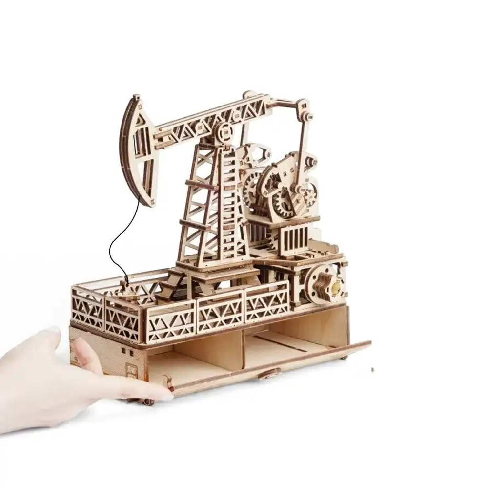 Деревянный конструктор Нефтяная вышка с секретом (DROVO)