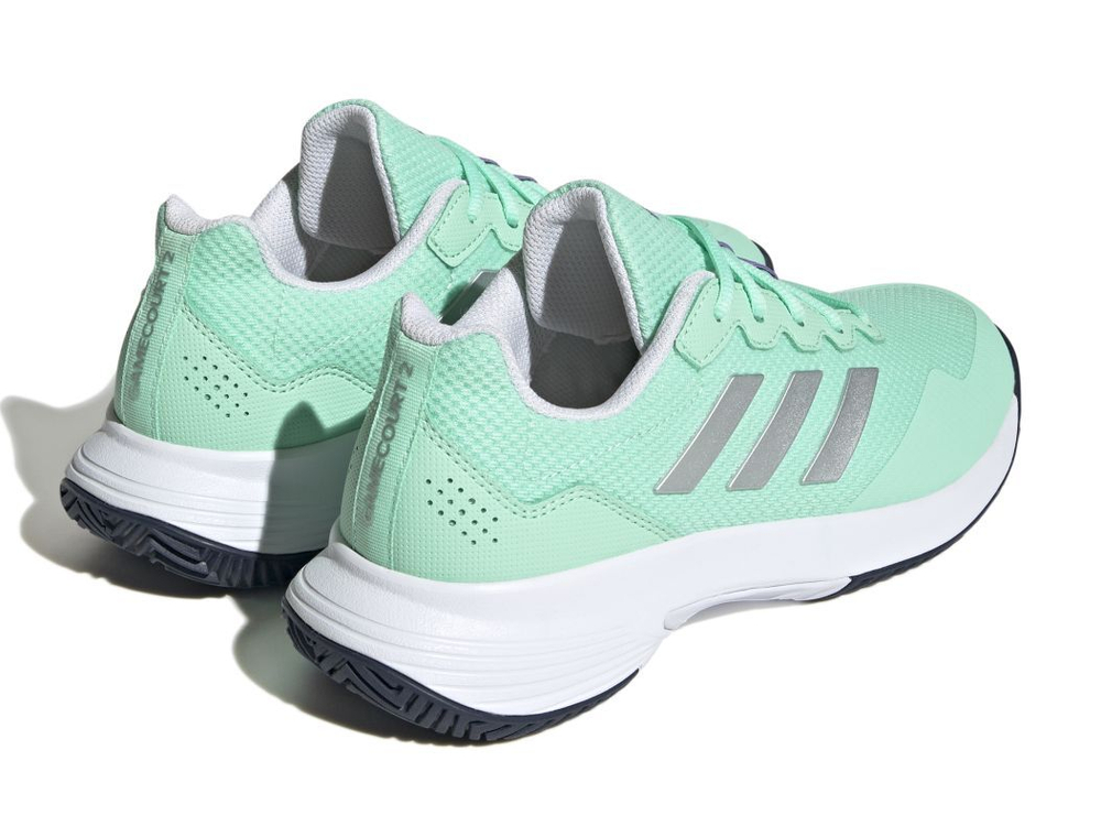 Женские Кроссовки теннисные Adidas Game Court 2 W - pulse mint/silver metallic/violet fusion