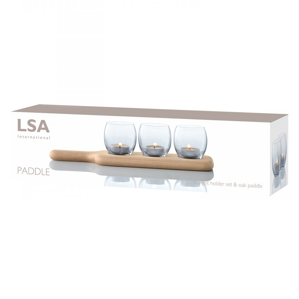 Набор подсвечников на подставке paddle, 34 см, 3 шт.