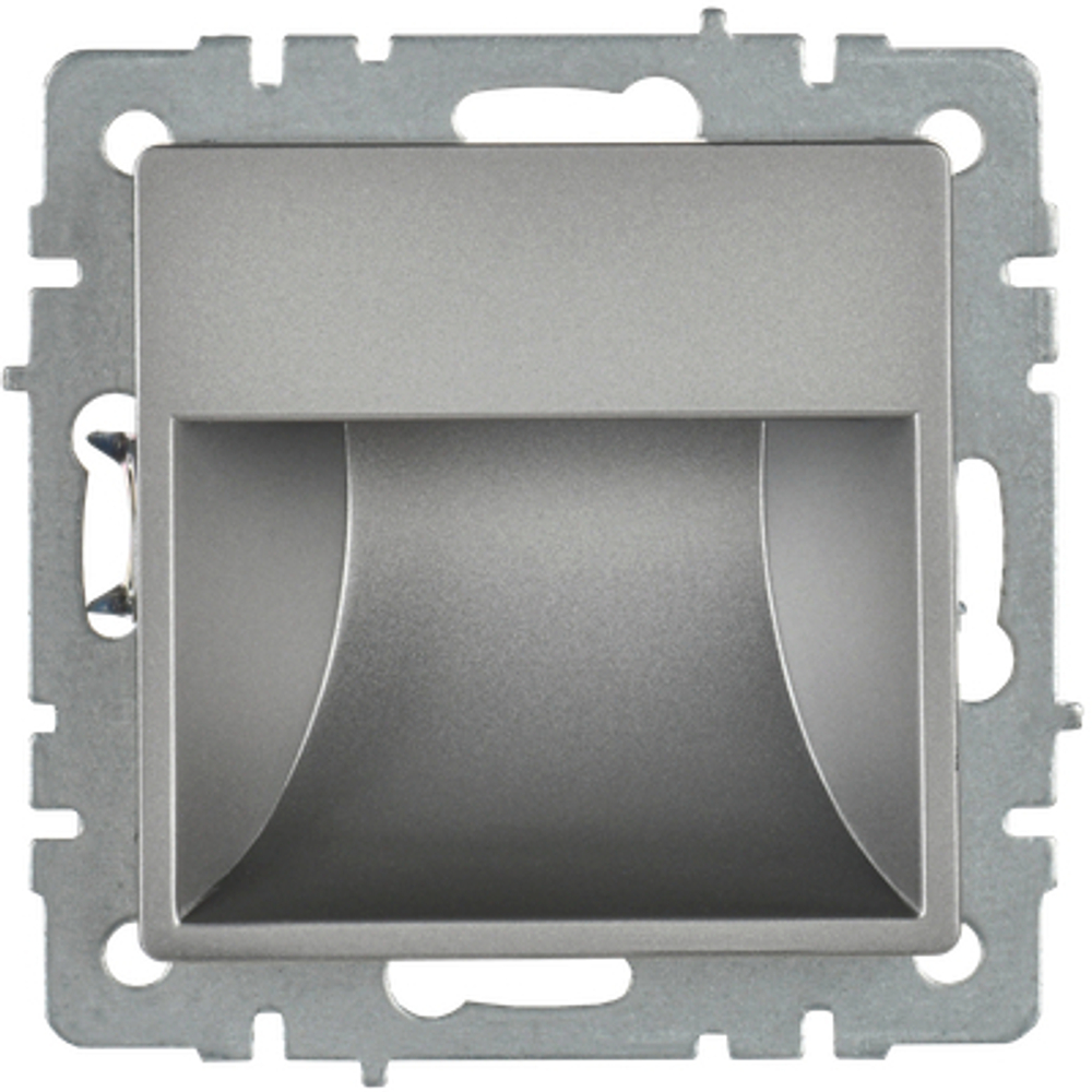 BRITE Подсветка светодиодная встраиваемая ПЛ20-БрС сталь IEK