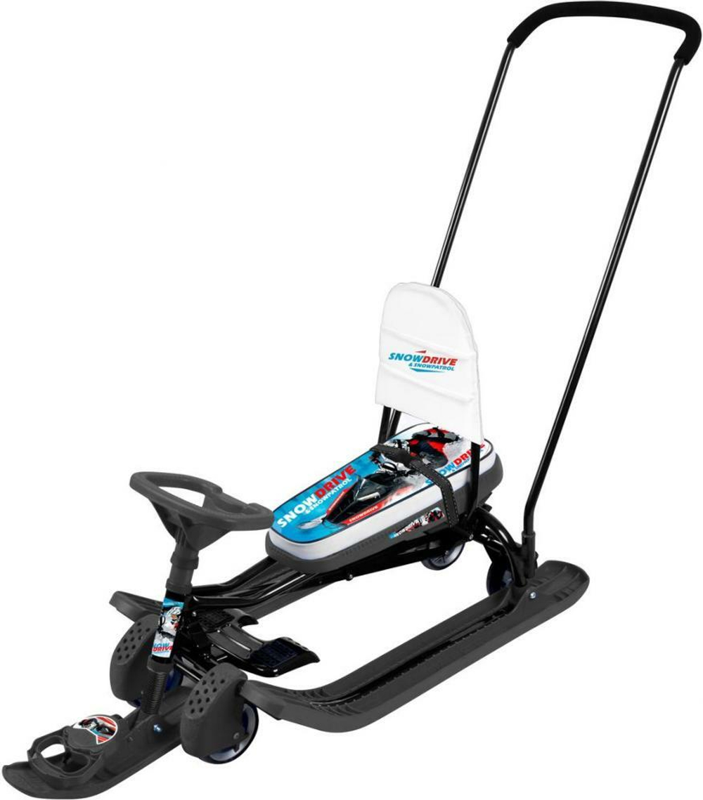 Снегокат «Тимка спорт 6» гонки (черный каркас) (арт. ТС6/Г2)